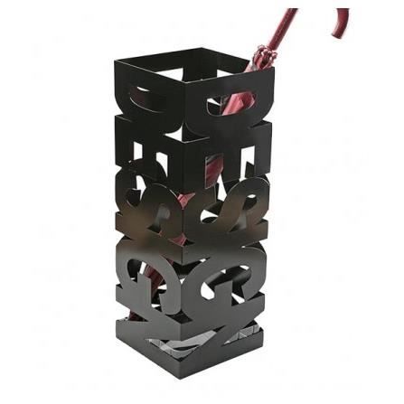 BAKAJI Porte-parapluie En Fer Design Forme Ronde Avec Bac