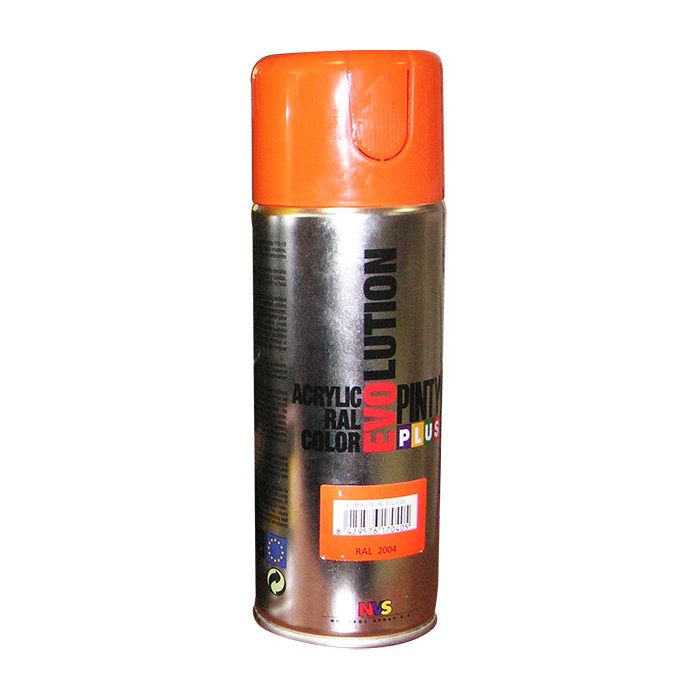 Peinture bombe - brillante - orange RAL2004 - 400 mL