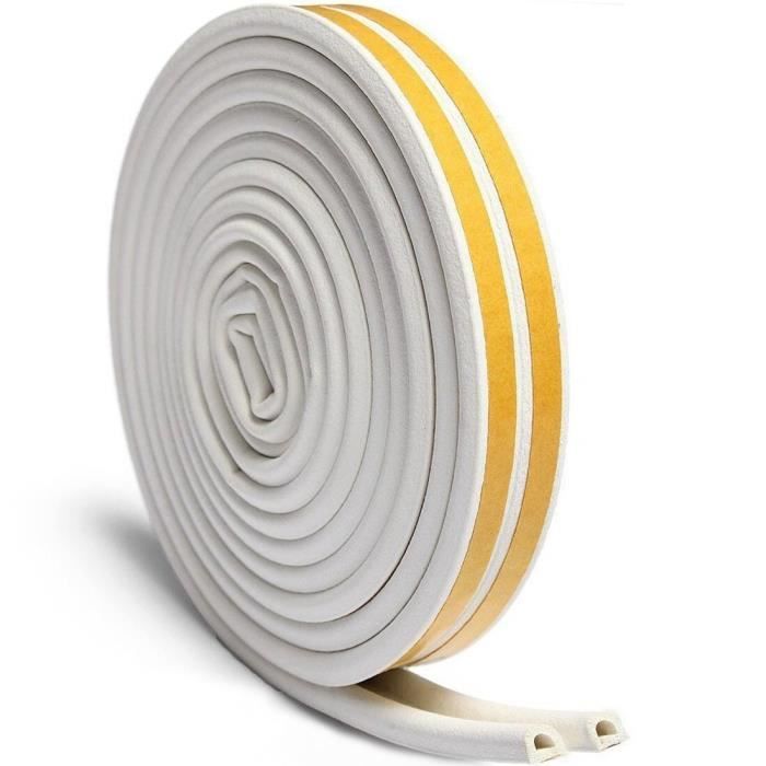 Bande D'étanchéité Pour Bas De Porte - Blanc, 1m, Anti-courant D'air Et Insectes