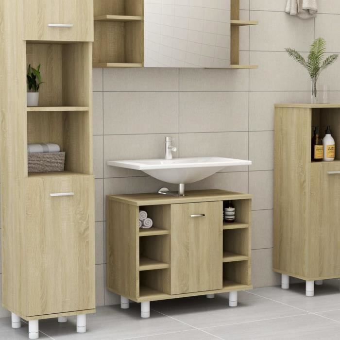 SOLDES!25413 RETRO( Armoire de salle de bain Meuble Commode Colonne