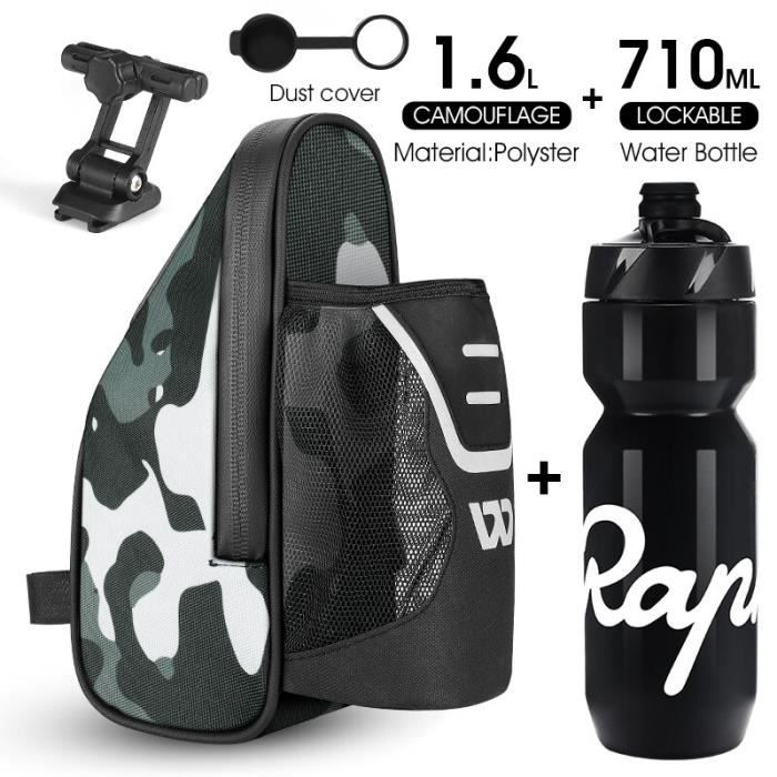 Stabilisateur Pour Sacoche De Selle De Vélo - Support Anti-secousses Avec Porte-bouteille Intégré - Aluminium Et Acier Inox - 10
