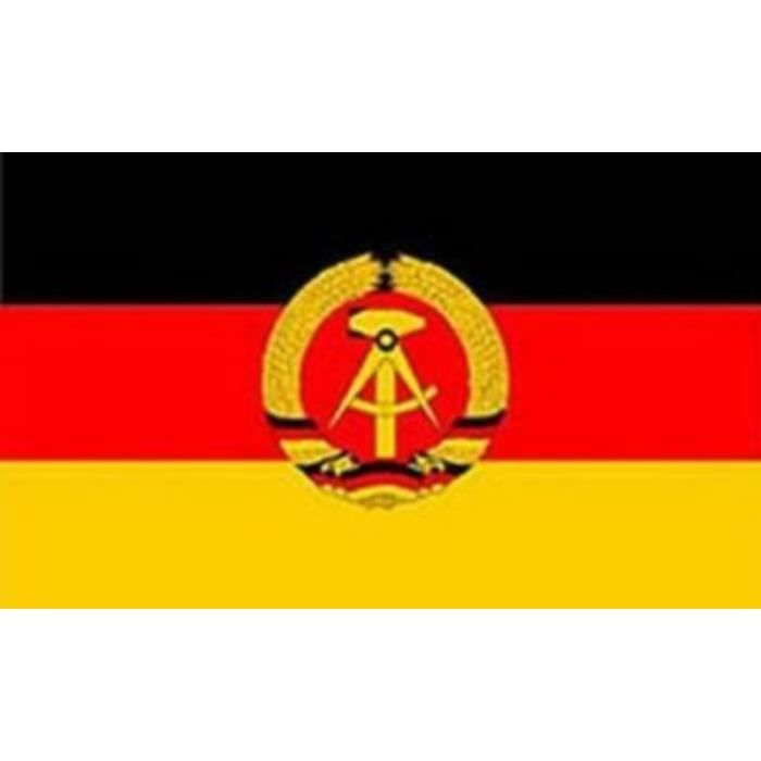 Drapeau RDA DDR - Allemagne de l'Est - 90x150cm - Œillets en métal ...