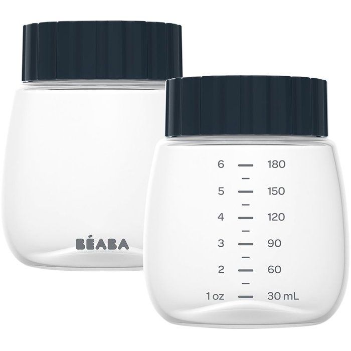Lot de 2 Bouteilles de recueil et conservation pour lait maternel BEABA Tire laits Double et Simple