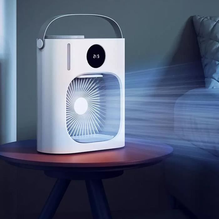 Climatiseur Mobile Sans Evacuation - Lumière D'Ambiance À 7 Couleurs