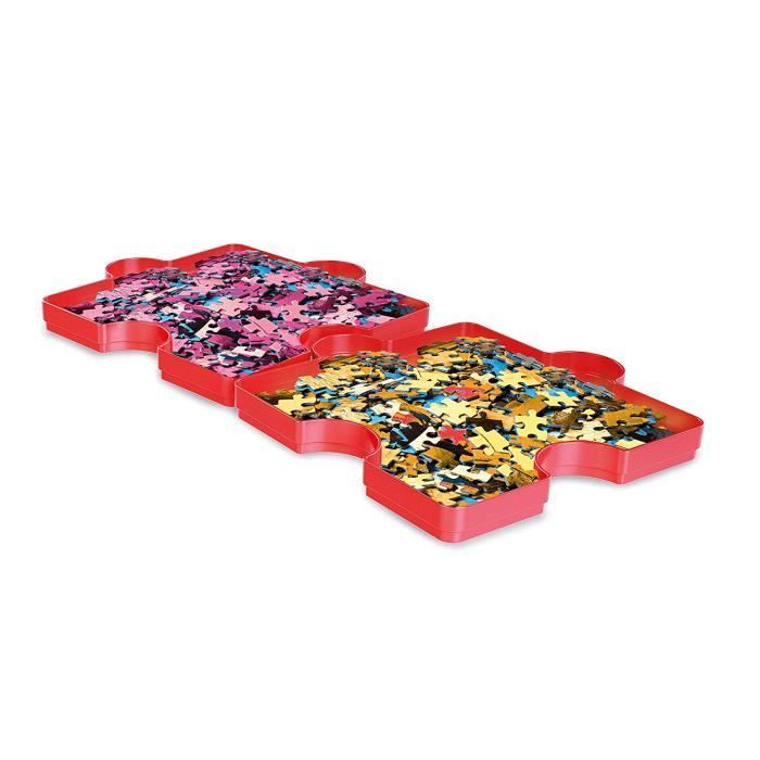Boîte de tri pour puzzle - Clementoni - Multicolore - 6 compartiments de rangement en forme de pièce