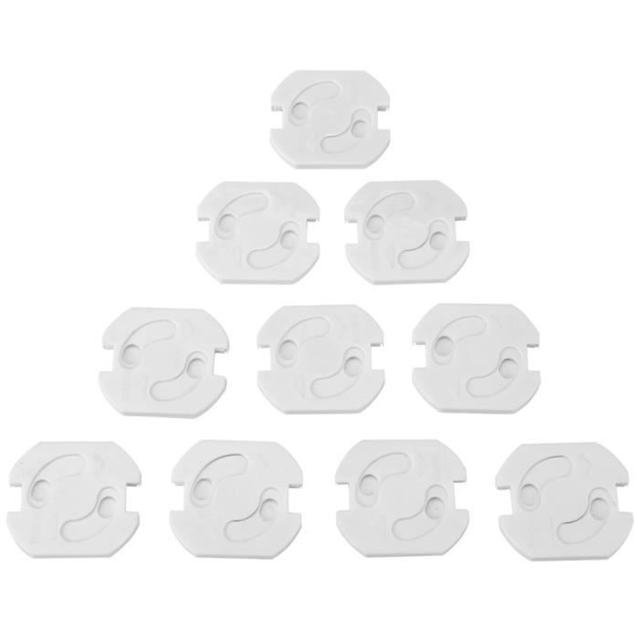 Cache-prises Sécurité Enfant - 40 Pièces Blanc - Protection Bébé, Installation Facile, Réutilisable