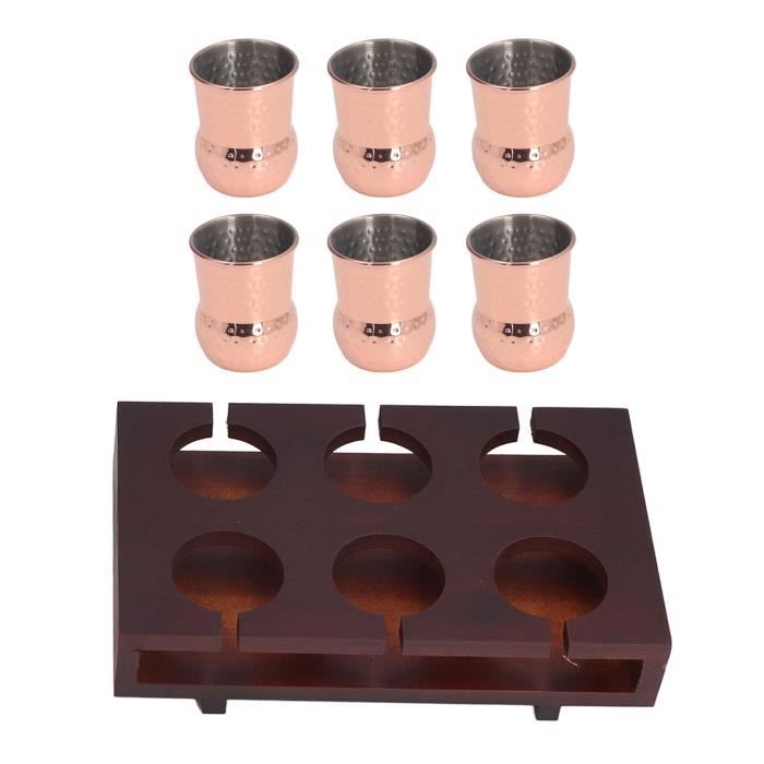 Duokon Mug Mulet Plaqu Cuivre 6pcs 100ml Cuivre Plaqu Moscou Mule 