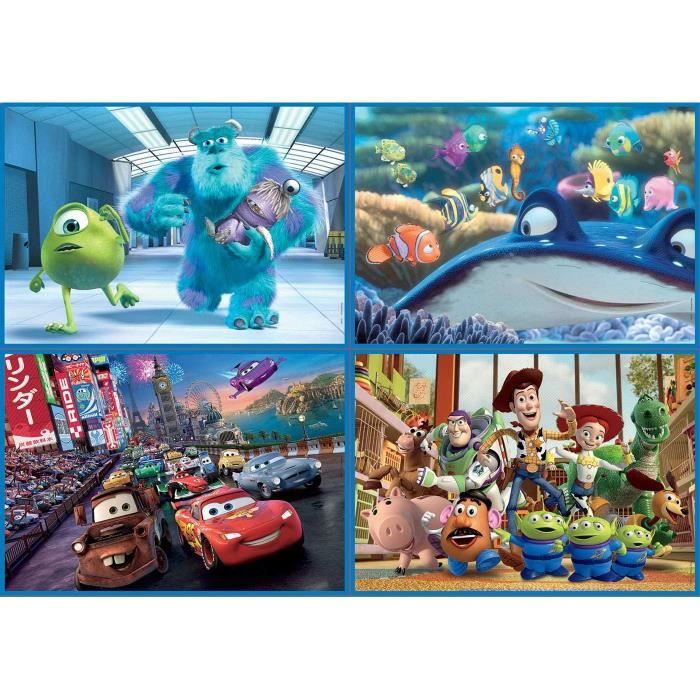 Educa - Pixar Multi Puzzles. 4 Puzzles Progressifs Enfant 50/80/100/150 ...