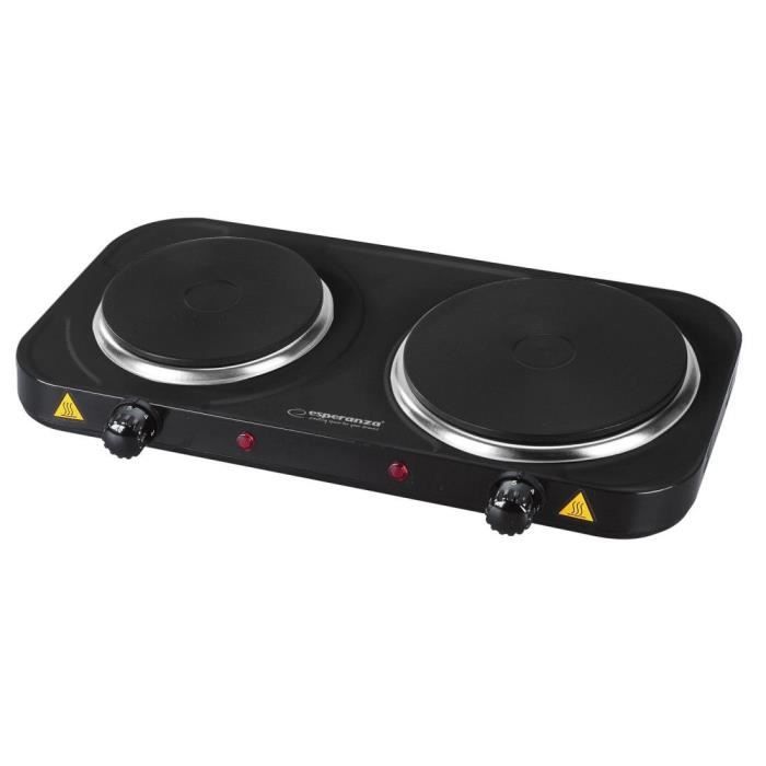 Cuisinière électrique avec deux plaques de cuisson