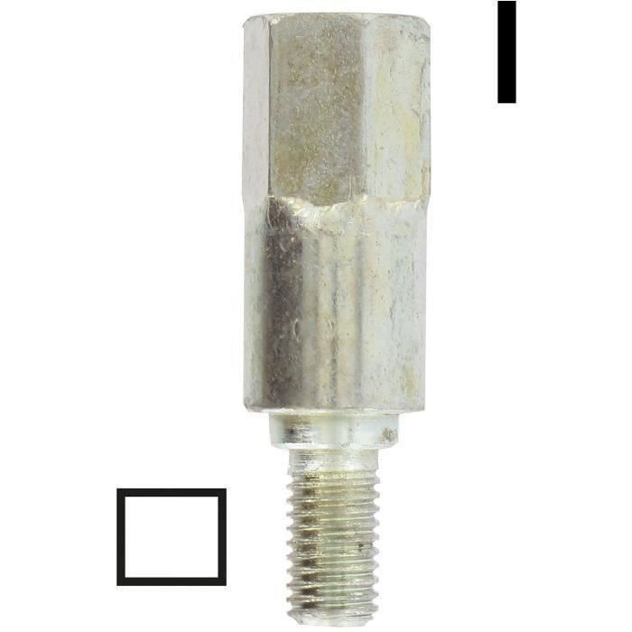 Adaptateur carré de Ø: 5,1mm - Se monte avec notre renvoi d'angle universel 1602042, élagueuse 16030