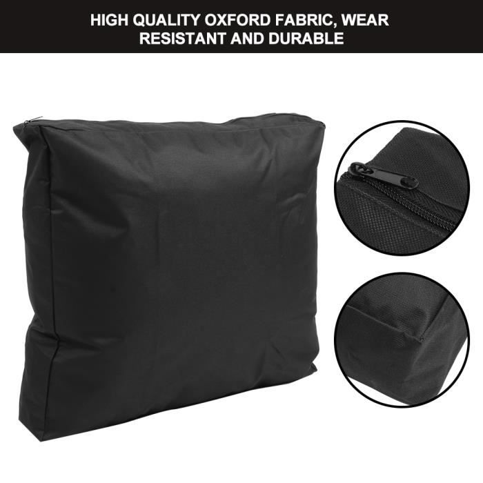Housses De Protection Pour Chaises De Jardin - Lot De 2 - Tissu Oxford 210D Imperméable - 64x64x120 Cm - Avec Cordon De Serrage - 7