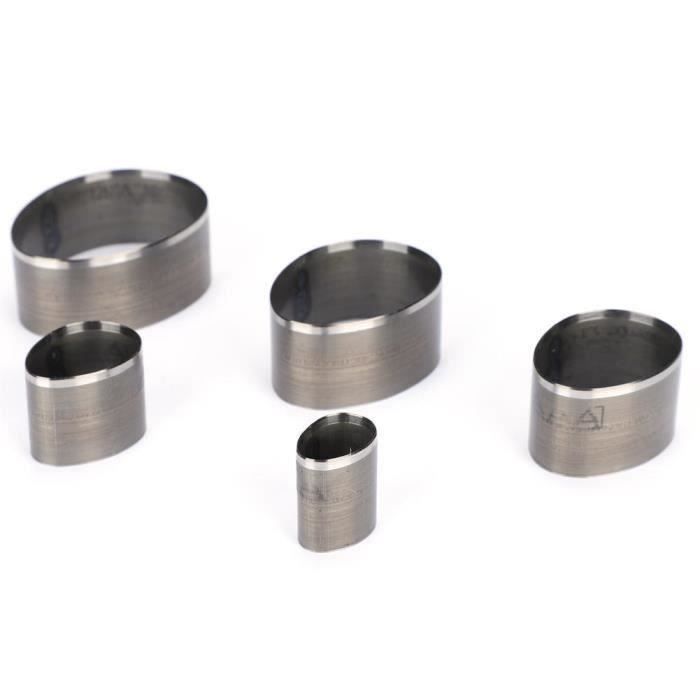 Matrices De Découpe Cuir Ronde 8 Pièces - 25 à 60 Mm - Acier Allié