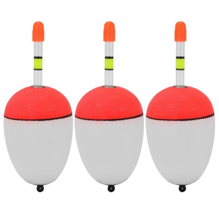 Flotteurs De Pêche éclairés 3.5oz (100g) - 2 Bobbers Lumineux EVA Pour Pêche De Nuit - Changement Lumière Rouge/verte