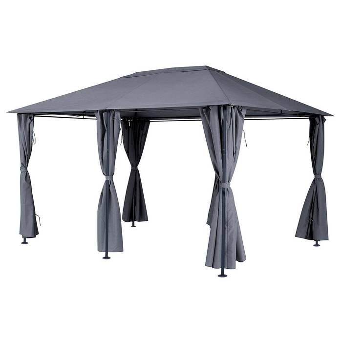 Tonnelle de jardin Santorini 3 x 4 m Ardoise - Hesp&eacute;ride