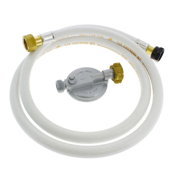 HOME EQUIPEMENT Tuyau gaz butane + d&eacute;tendeur - 90140