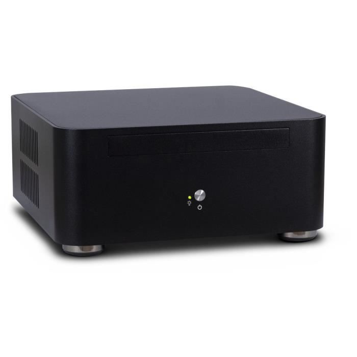 Boîtier PC Inter-Tech ITX A80S - ITX-Tower - Aluminium - Noir - 4 cm - 60 W