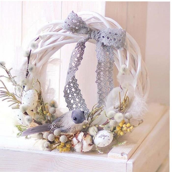 Couronne Cœur En Rotin De Vigne - 10cm - Décoration Naturelle