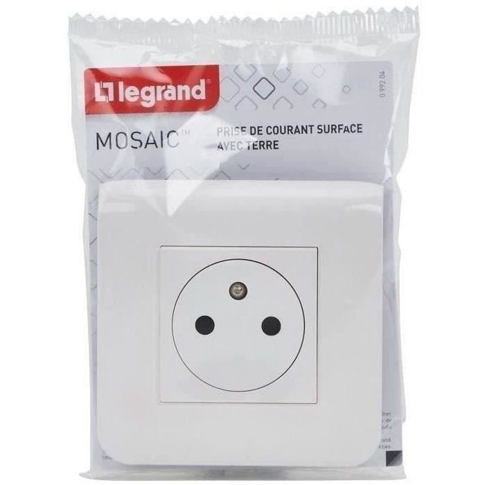 LEGRAND - Mosaic prise 2p+t complet blister - Cdiscount Bricolage