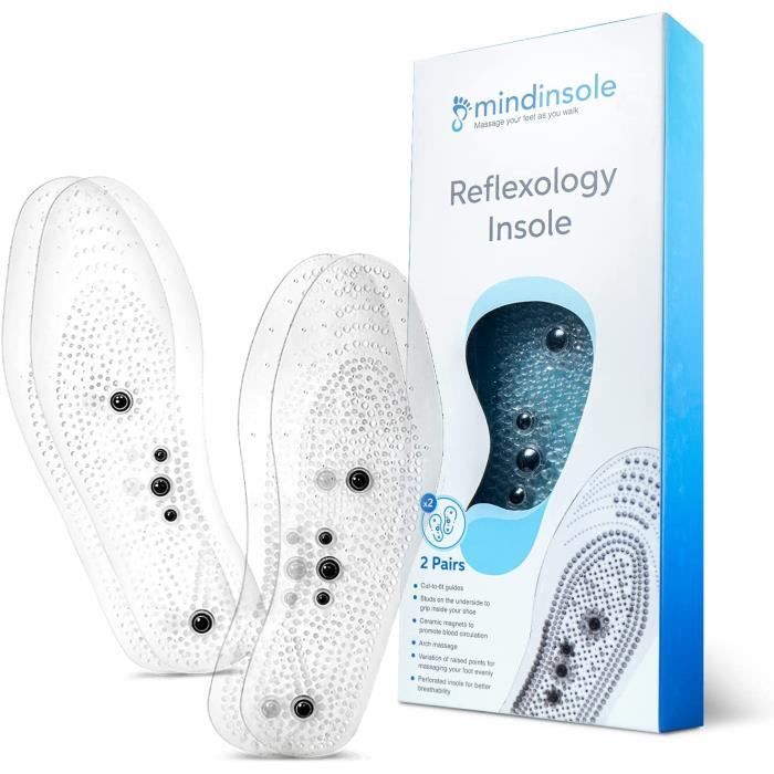 Semelles acupression on sale magnétique de réflexologie