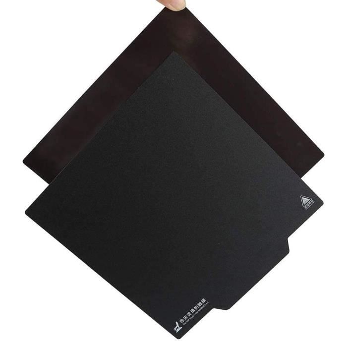 IdeaFormer Plaque Magnétique 220x220mm Pour Imprimante 3D - Surface Lit Magnétique + Base, Compatible MK2 MK2A Anet A8 A6 Wanhao I3