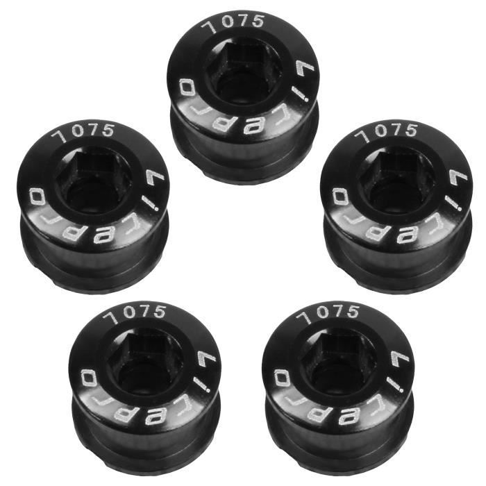 5 PCS Unique Vélo Plateau Boulons Boulons En Alliage D'aluminium Vélo