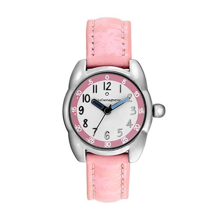 Fille - LULU CASTAGNETTE - Montre fille Lulu Castagnette petite lulu joy rose - Couleur de la matière:Blanc