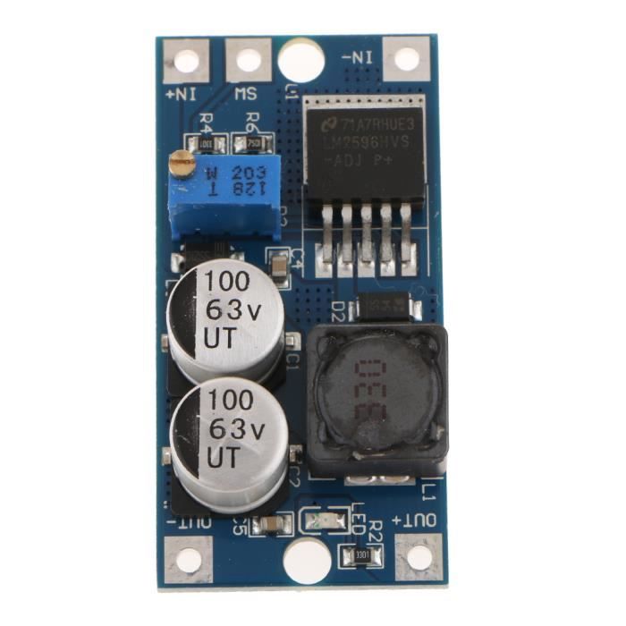 Convertidor Reductor DC-DC LM2596HV | Entrada 5-60V, Salida 1.25-26V Ajustable, Máximo 3A, Eficiencia 92%