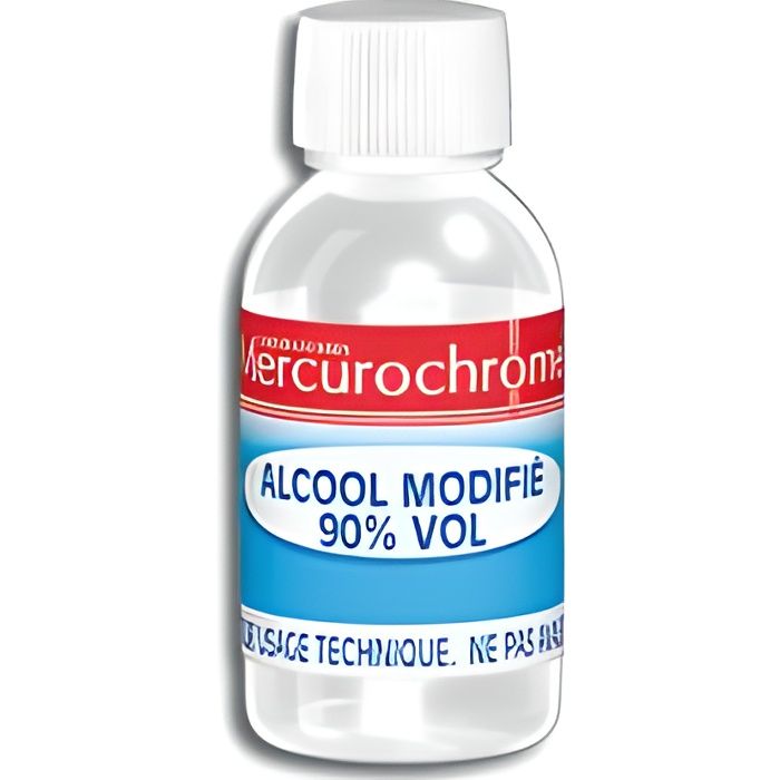 MERCUROCHROME Alcool modifié à 90% 100ml pas cher 