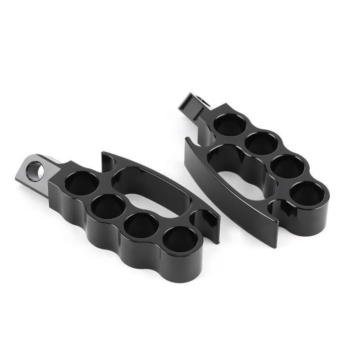 Repose-Pied Simoni Racing 820CL En Aluminium Noir Et Carbone - Universel Et Sportif Pour Voiture