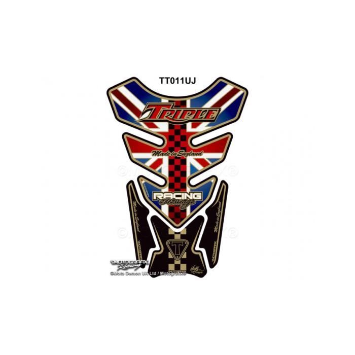 Protection de réservoir MOTOGRAFIX 4pcs Union Jack Triumph Cdiscount Auto