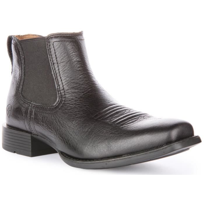 Bottes Western Ariat Circuit Drapeau Américain - Cuir Vieilli Homme Taille 9D - Occasion Excellent état