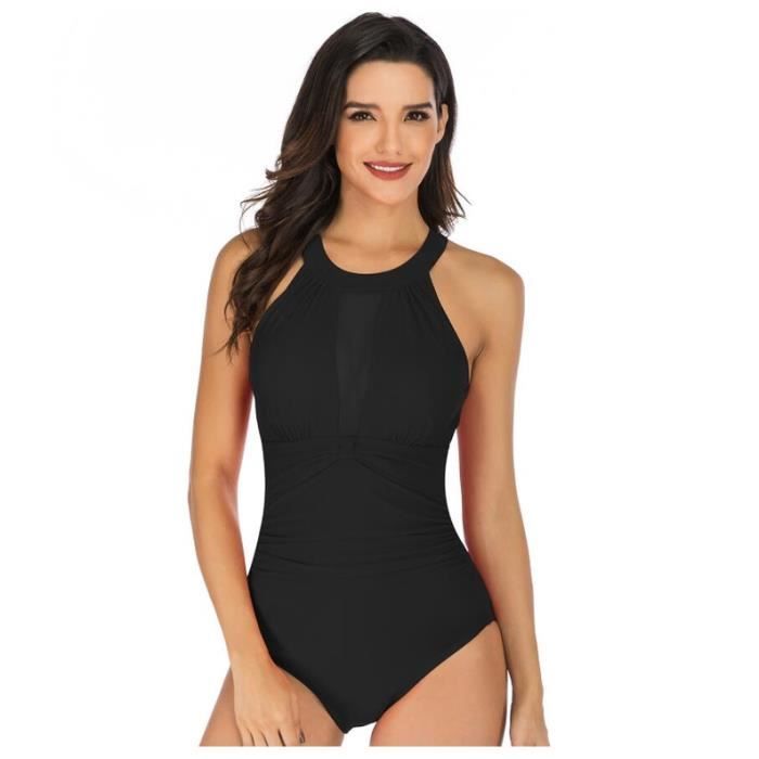 Maillot de bain top noir dentelle