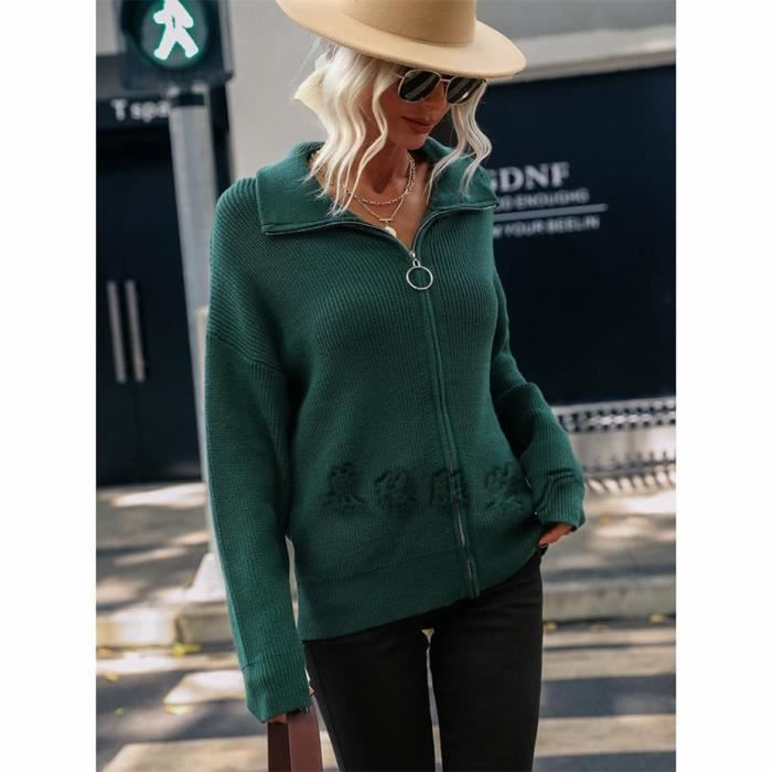 Pull Polaire Femme Avec Poche Et Fermeture Zippée - Manches Longues, Chaud, Pour Sport, Casual, Automne/hiver - 9