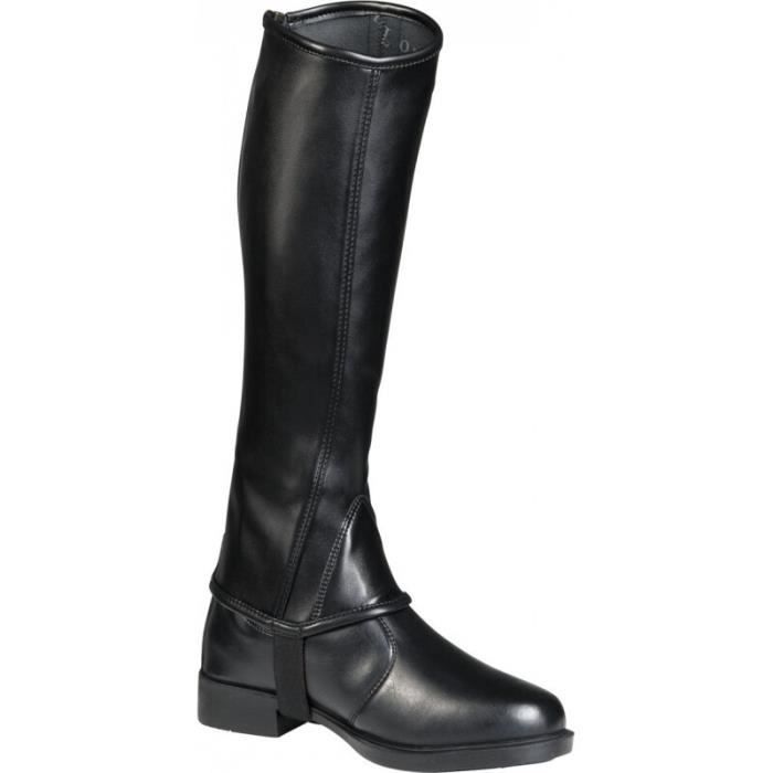 Mini-chaps Elite noir Equithème | OHLALA