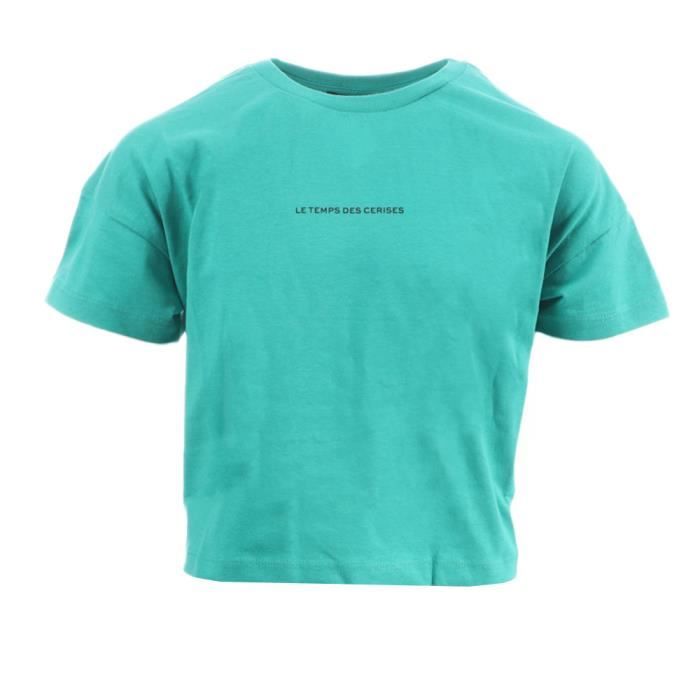 T-shirt Pour Fille Décontracté - Col Rond, Manches Courtes - Pour Running, Sport, Casual - Modèle 2025