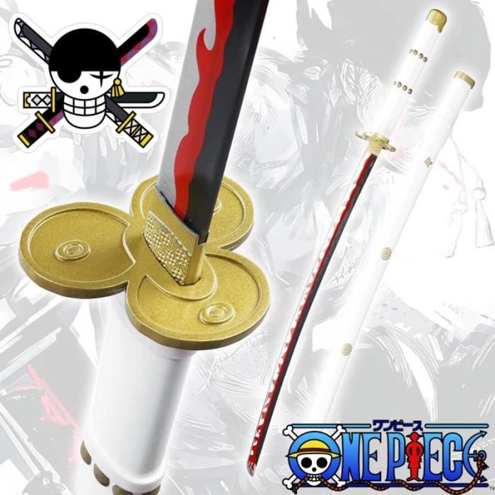 Katana ONE PIECE - ZORO ENMA Version Originale - Lame Bois (SUPPORT  JAPONAIS INCLUS) - DÉCO - ACCESSOIRES/JEUX - JOUETS - FÉENOMENN