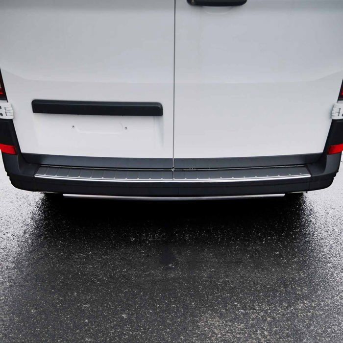 Protection Seuil De Coffre En Alu Pour Citroën Jumpy 2 (2007-2016) - Sur Mesure, Adhésif 3M, Finition Brossée