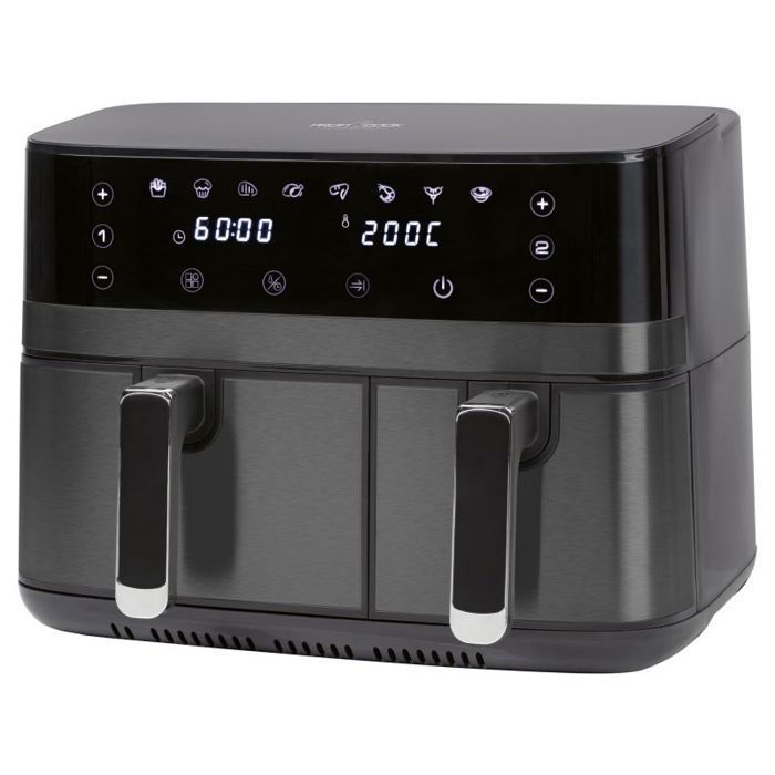 Friteuse à air chaud Air fryer 9L double compartiement 2700W Proficook PC FR1295H Noir