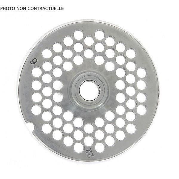 Disque pour hachoir électrique N°5 - Marque REBER - Grille renforcée 4.5 mm - Reber