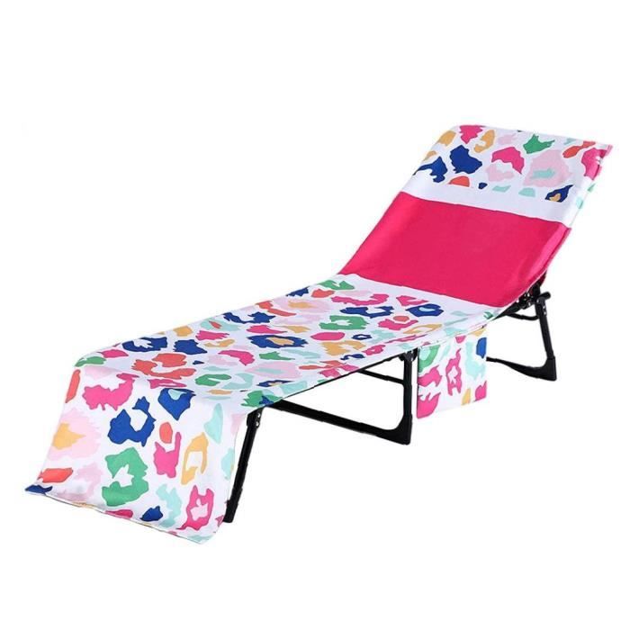 Sowel Serviette Plage pour Chaise Longue Bain de Soleil, Drap Plage èponge, 100% Coton, 220x80 cm, Gris Bleu