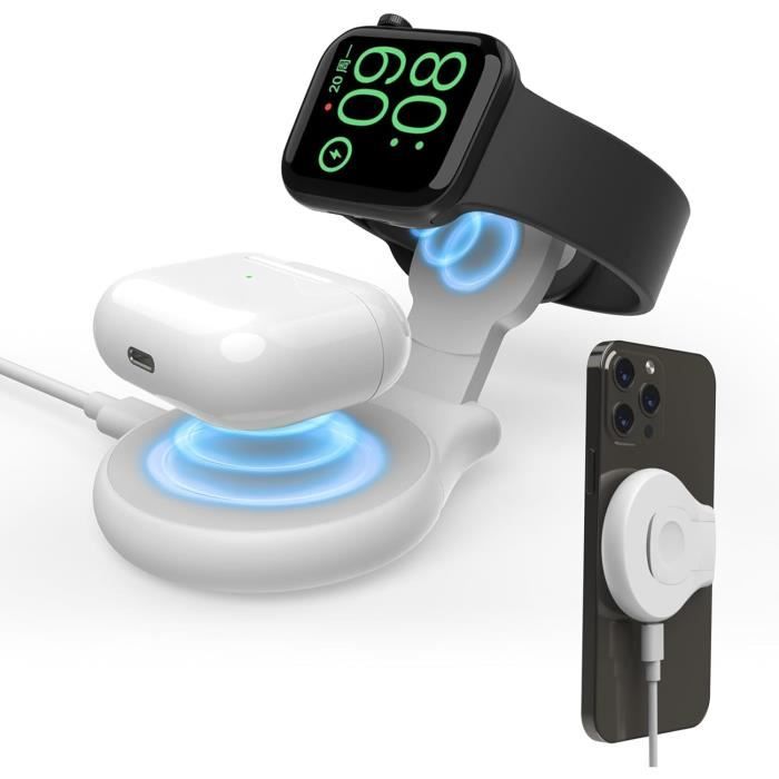 Chargeur Sans Fil Magn tique Pliable 2 En 1 Compatible Avec Iphone14 13 chargeur-sans-fil-magn-tique-pliable-2-en-1-compatible-avec-iphone14-13