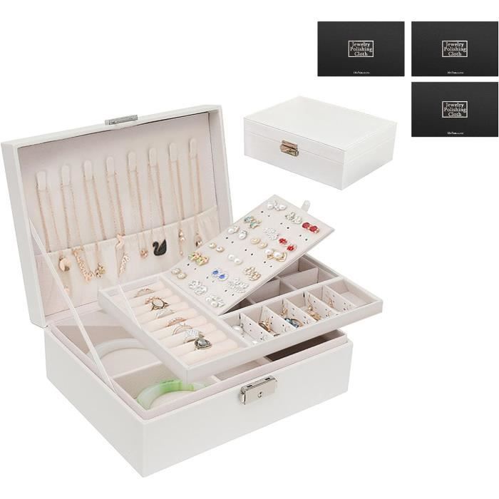 Boîte à bijoux de voyage compacte et élégante