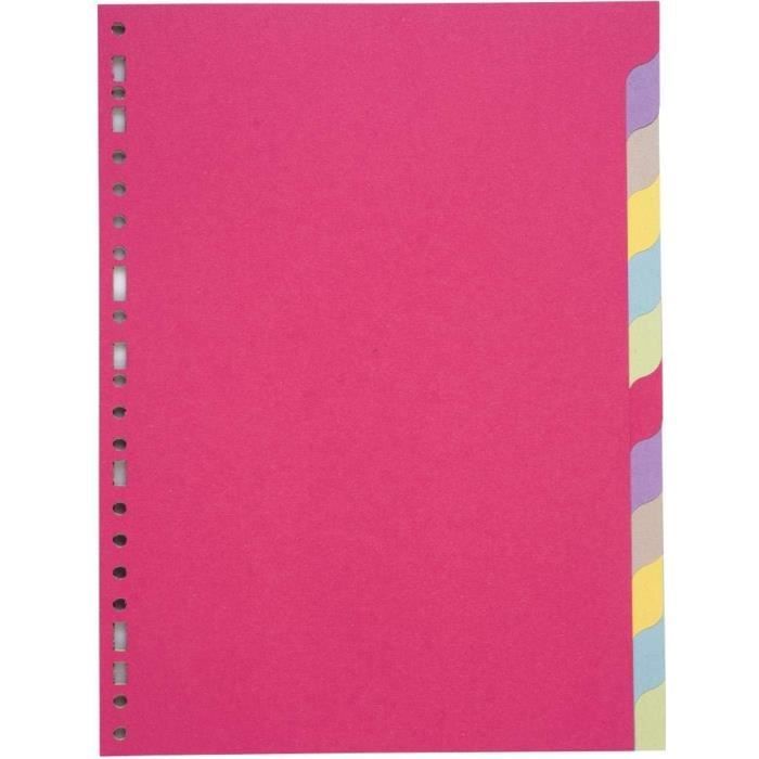 Leitz WOW - Lot De 10 Pochettes De 12 Intercalaires Imprimables A4