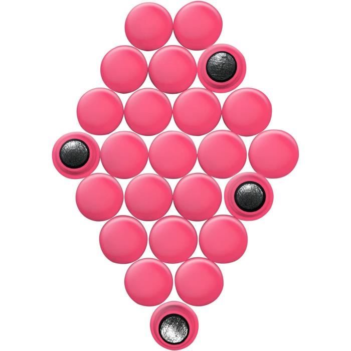 Lot De 12 Aiants De Bureau Ronds Colorés Pour Tableau D'affichage, Réfrigérateur Et Tableau - 5