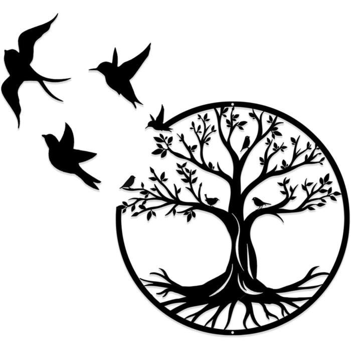 Pigort Lot De 3 Décorations Murales En Métal – Décoration Murale Rustique Violette Minimaliste Pour Salon, Salle De Bain, Chambre à Coucher, Salle à