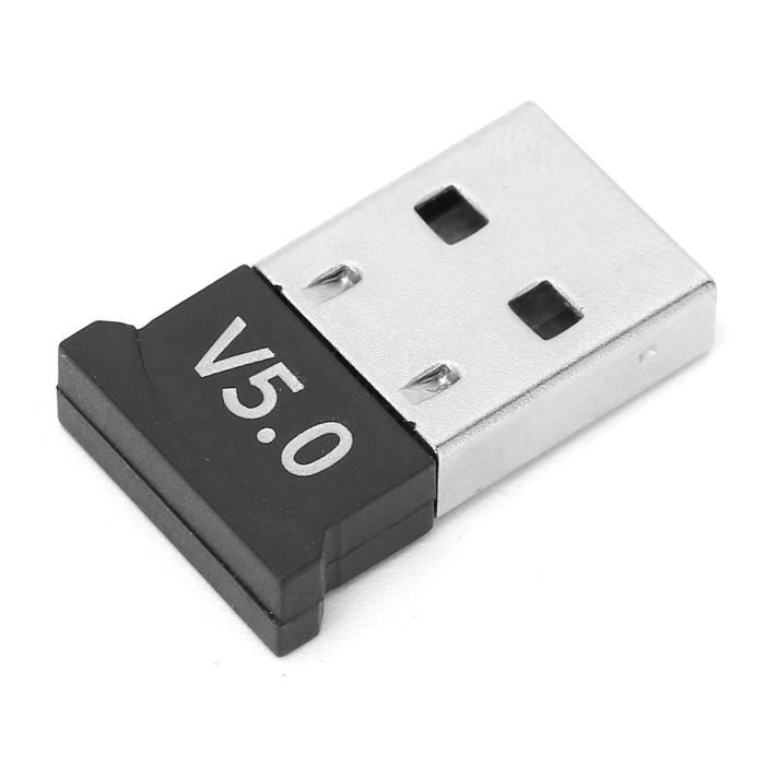 Tbest Adaptateur Bluetooth 5.0 Adaptateur Bluetooth USB sans fil Q10 Accessoire d'adaptateur émetteur récepteur Bluetooth 5.0
