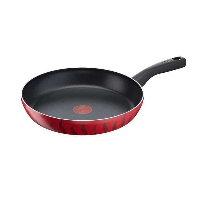 Poêle 28cm Tempo Flame Tefal - Tous feux sauf induction - C3040683 Poêle 28cm Tempo Flame Tefal - Tous feux sauf induction - C3040683