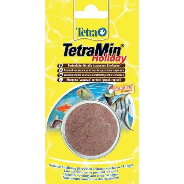 Bloc vacances - TETRA - Tetramin Holiday 30 g - Nourriture poissons exotiques - Jusquà 14 jours - Bloc gel