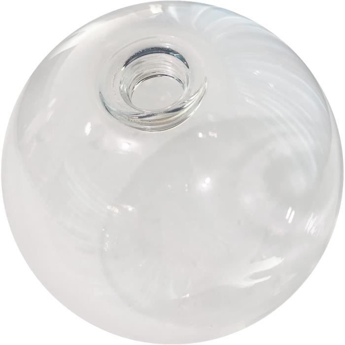 Abat-jour En Verre Globe 100 Mm - Pour Douille G9 - Remplacement Suspension, Lustre, Applique Murale - Blanc