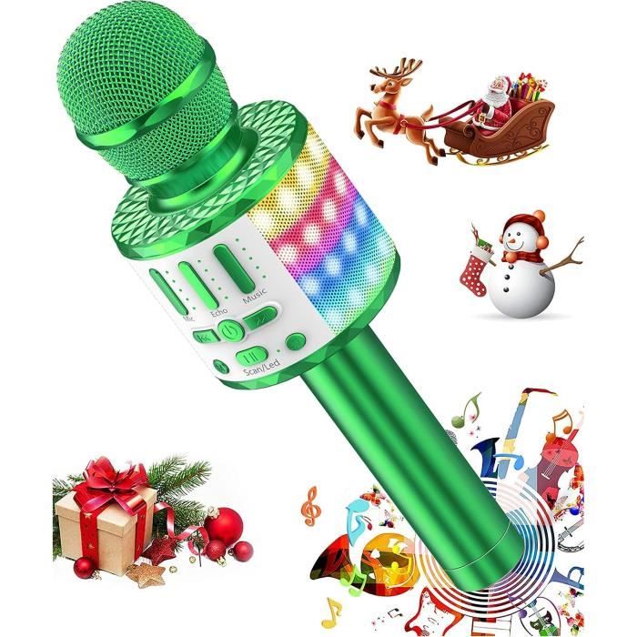 Microphone Sans Fil Karaoké, Micro Karaoke Enfant Avec Lumières Led De  Danse, Microphone Bluetooth Pour Enfants Fille Garcon [H13] - Cdiscount  Jeux - Jouets